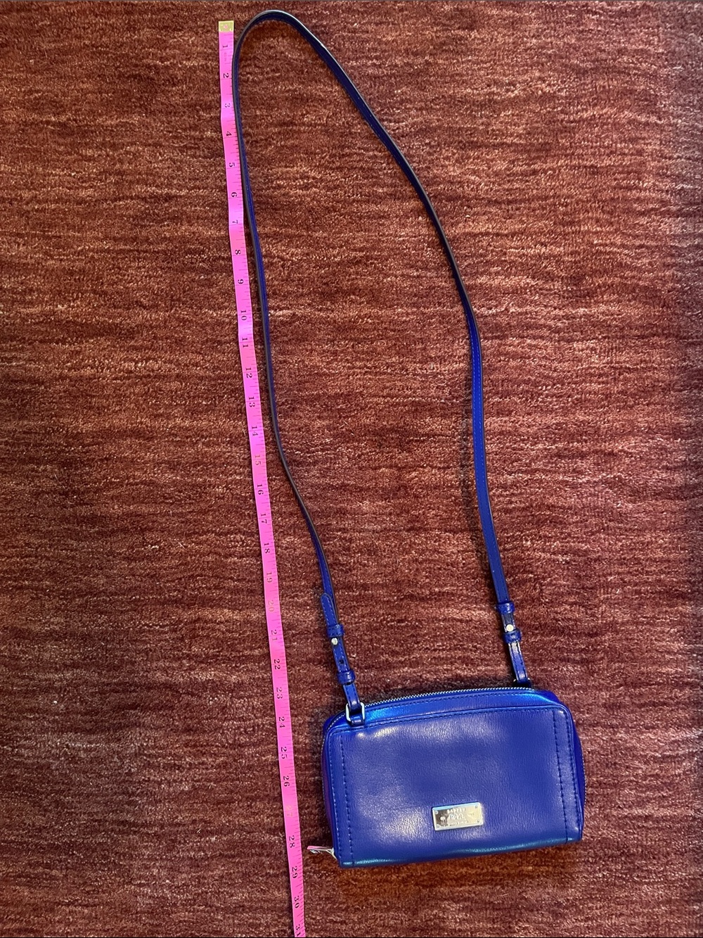 Ralph Lauren Blue Crossbody Bag with Structured Design - Picture 4 of 5